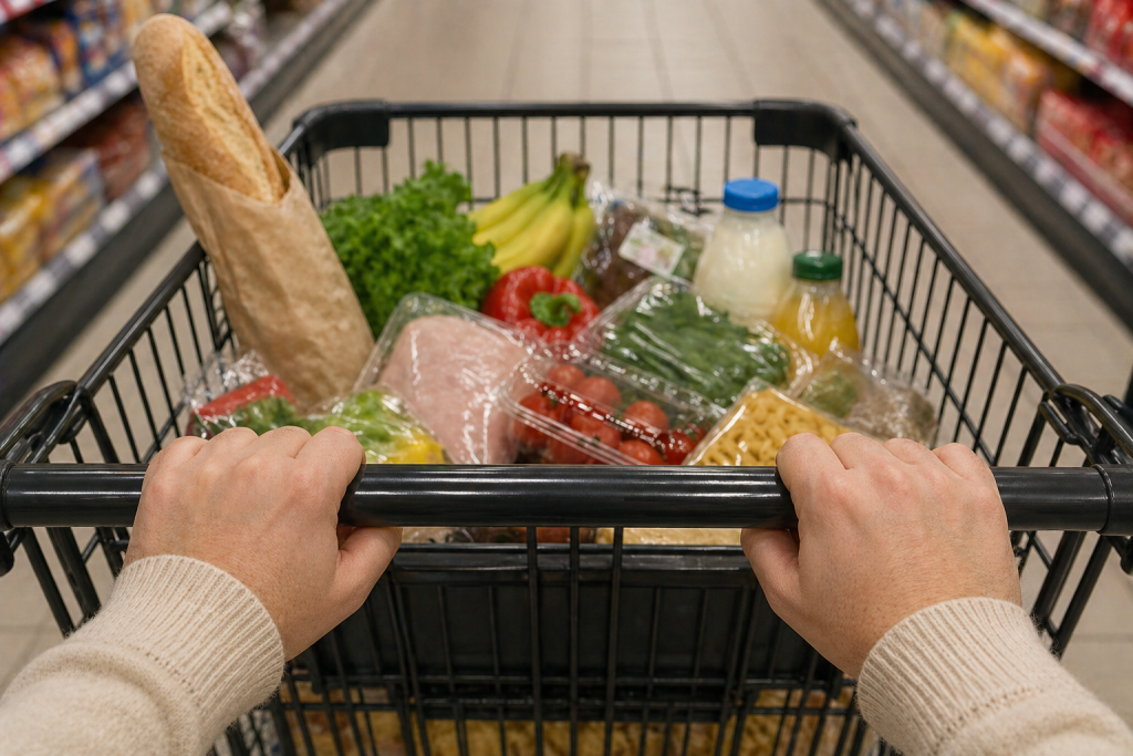image d'un caddie représentant l'inflation